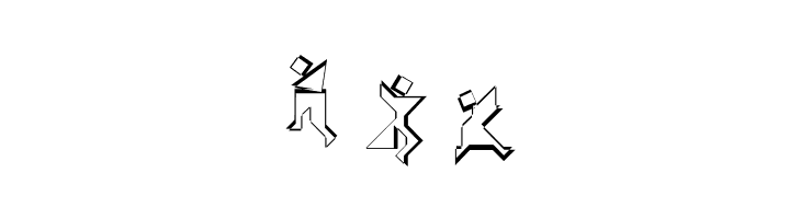TangramWhiteBlack  Free Fonts Download