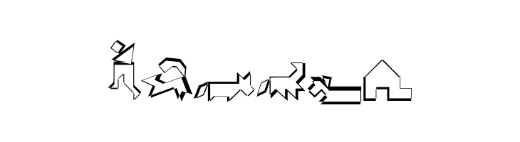 TangramWhiteBlack  Free Fonts Download