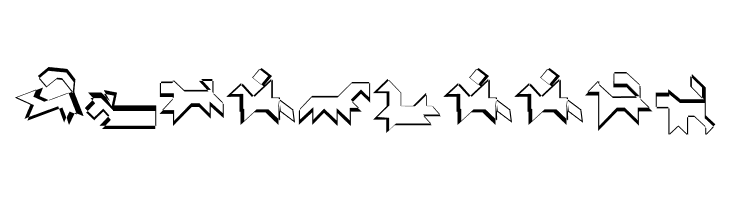 TangramWhiteBlack  Free Fonts Download
