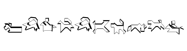 TangramWhiteBlack  Free Fonts Download
