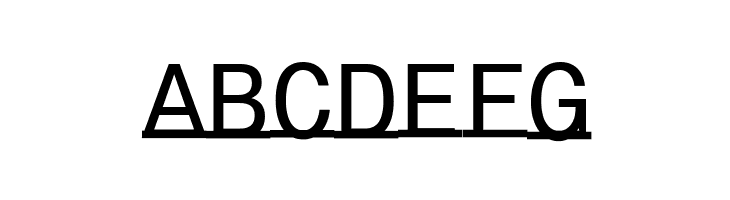 UnderlineMonospace  Free Fonts Download