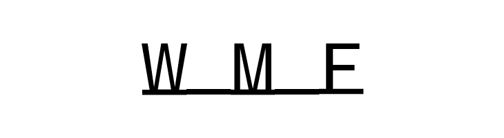 UnderlineMonospace  Free Fonts Download