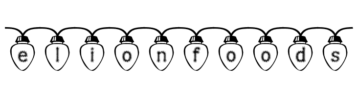 Fuzzy Xmas Lights  Free Fonts Download
