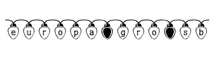 Fuzzy Xmas Lights  Free Fonts Download