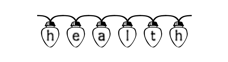Fuzzy Xmas Lights  Free Fonts Download
