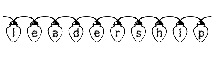 Fuzzy Xmas Lights  Free Fonts Download