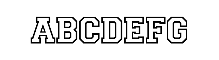 CollegiateOutlineFLF  Free Fonts Download