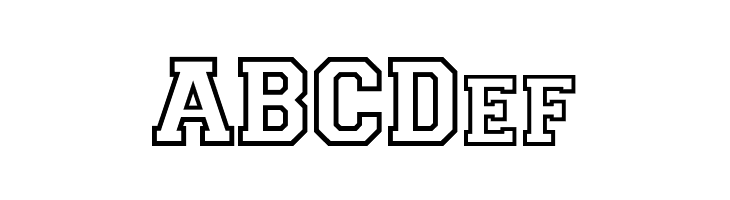 CollegiateOutlineFLF  Free Fonts Download