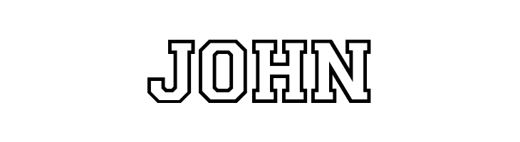 CollegiateOutlineFLF  Free Fonts Download