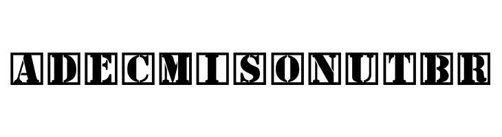 StencilBricksNineSeven  Free Fonts Download