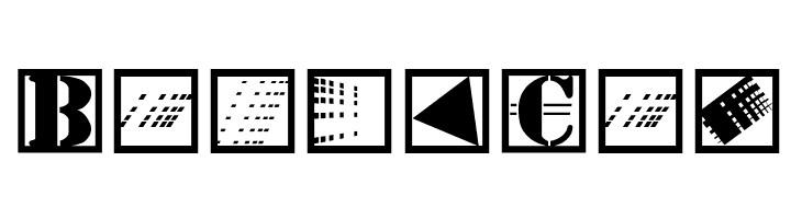 StencilBricksNineSeven  Free Fonts Download