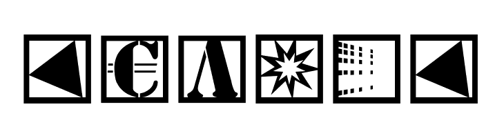 StencilBricksNineSeven  Free Fonts Download