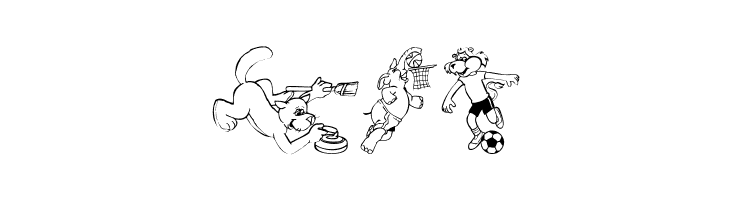 SportsAnimals  Free Fonts Download