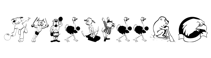 SportsAnimals  Free Fonts Download