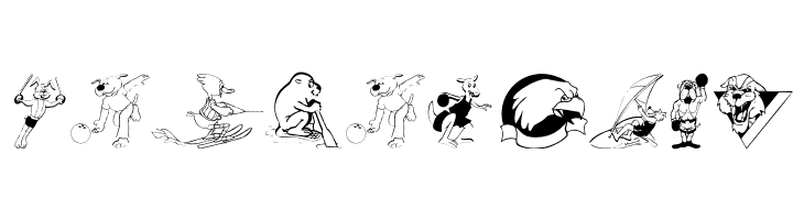 SportsAnimals  Free Fonts Download