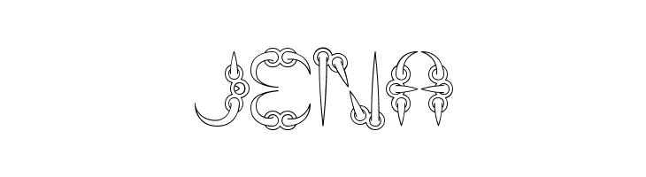 jena CLAW 1 -BRK- Font