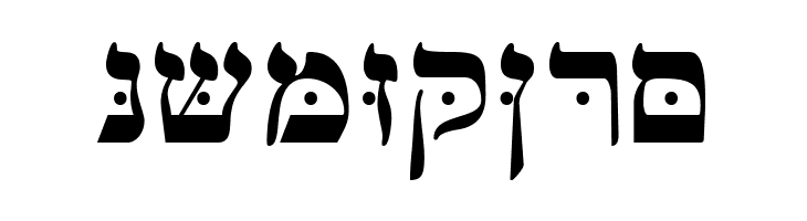 MendelSiddurMW Bold  Free Fonts Download