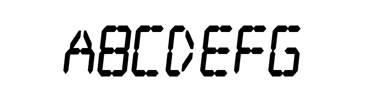 Digital dream Fat Skew Narrow  Free Fonts Download