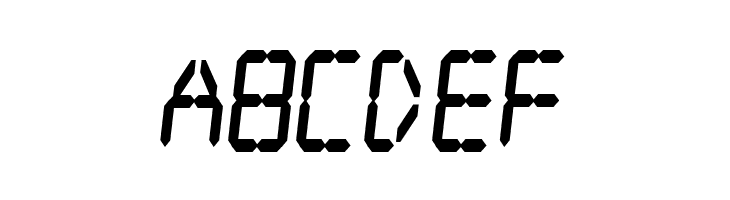 Digital dream Fat Skew Narrow  Free Fonts Download