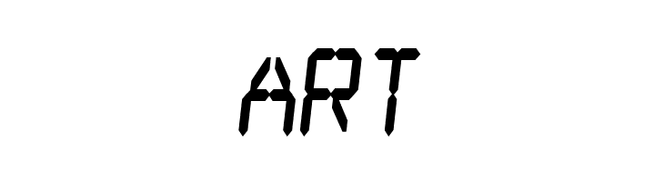 Digital dream Fat Skew Narrow  Free Fonts Download