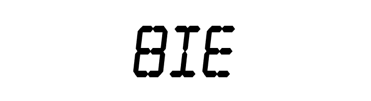 Digital dream Fat Skew Narrow  Free Fonts Download