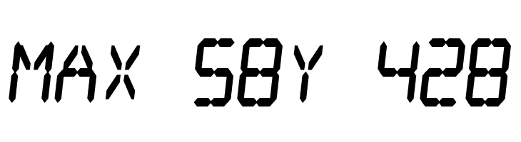 Digital dream Fat Skew Narrow  Free Fonts Download