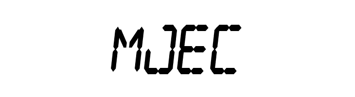 Digital dream Fat Skew Narrow  Free Fonts Download