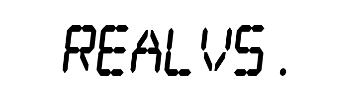 Digital dream Fat Skew Narrow  Free Fonts Download