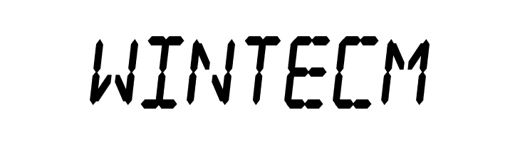 Digital dream Fat Skew Narrow  Free Fonts Download