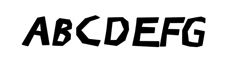 BullerBuPapercut-BoldOblique  Free Fonts Download
