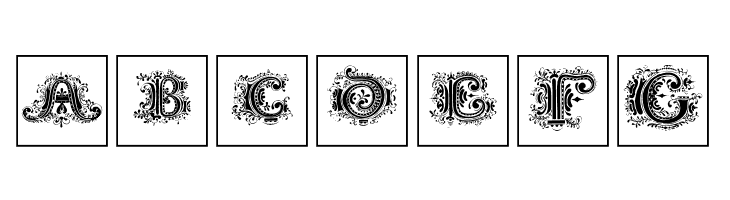 SilvestreInitialsSquares  Free Fonts Download