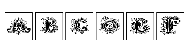 SilvestreInitialsSquares  Free Fonts Download