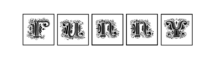 SilvestreInitialsSquares  Free Fonts Download