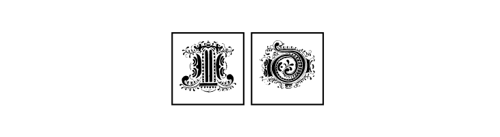 SilvestreInitialsSquares  Free Fonts Download