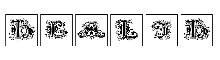 SilvestreInitialsSquares  Free Fonts Download
