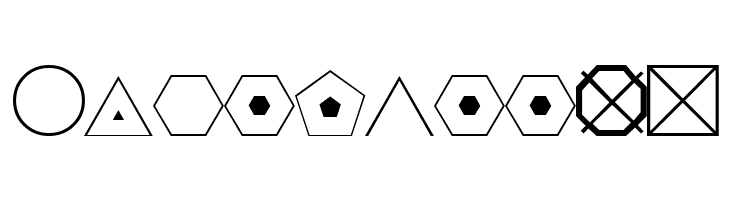 ESRI Geometric Symbols  Free Fonts Download