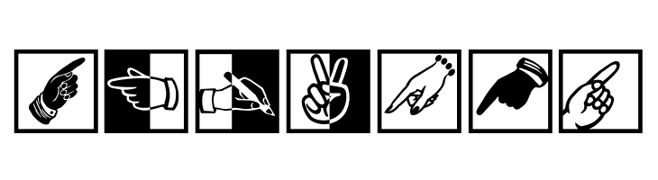 BlackWhiteSigns  Free Fonts Download