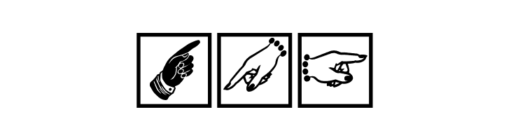 BlackWhiteSigns  Free Fonts Download