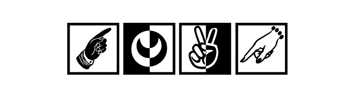 BlackWhiteSigns  Free Fonts Download