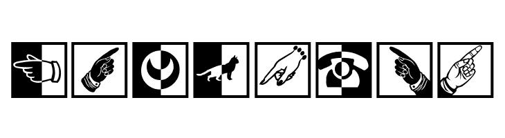 BlackWhiteSigns  Free Fonts Download