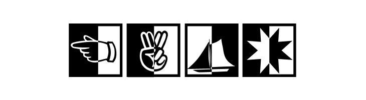 BlackWhiteSigns  Free Fonts Download