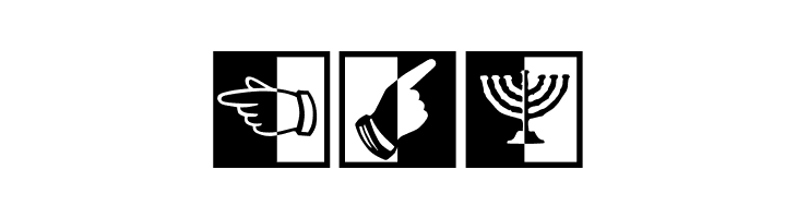 BlackWhiteSigns  Free Fonts Download