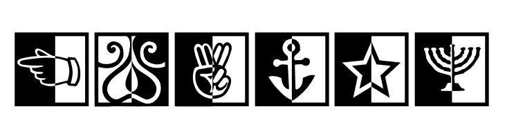 BlackWhiteSigns  Free Fonts Download