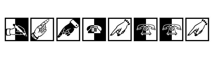 BlackWhiteSigns  Free Fonts Download