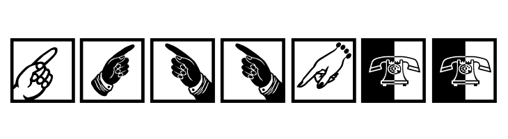 BlackWhiteSigns  Free Fonts Download