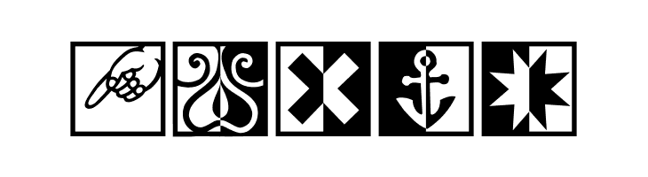 BlackWhiteSigns  Free Fonts Download