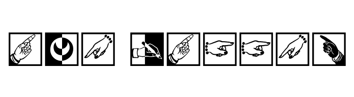 BlackWhiteSigns  Free Fonts Download