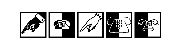 BlackWhiteSigns  Free Fonts Download