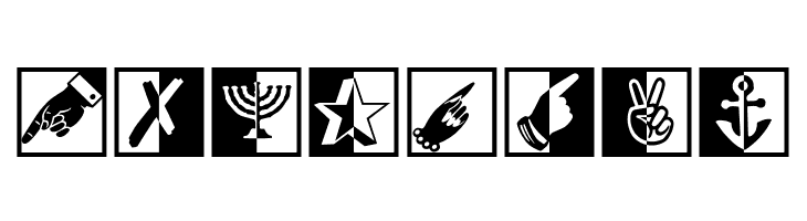 BlackWhiteSigns  Free Fonts Download