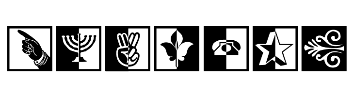 BlackWhiteSigns  Free Fonts Download